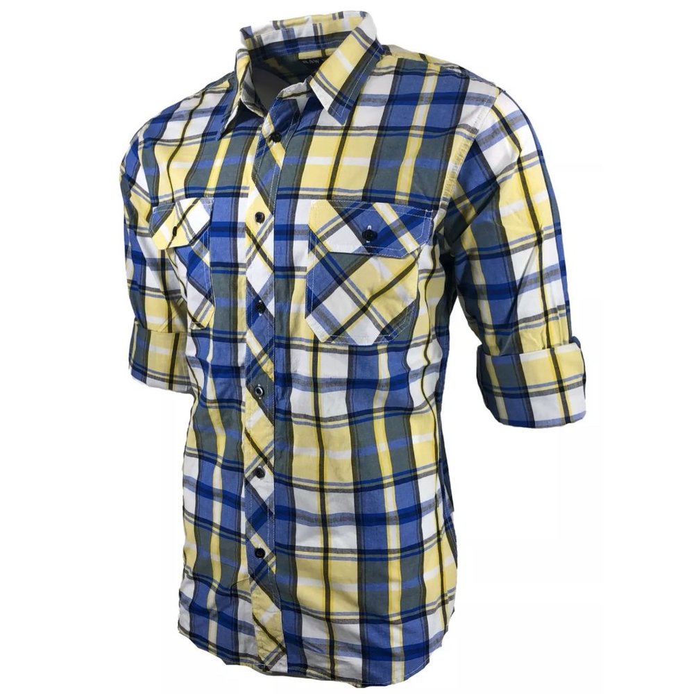RAW STATE AFFLICTION Men's Button Down Shirt Long Sleeve - Picture 4 of 8